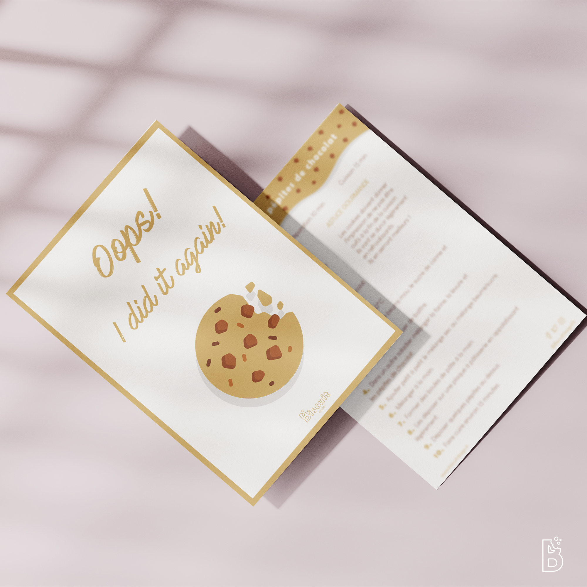 Affiche A4 "Oops" - Biscuit Design