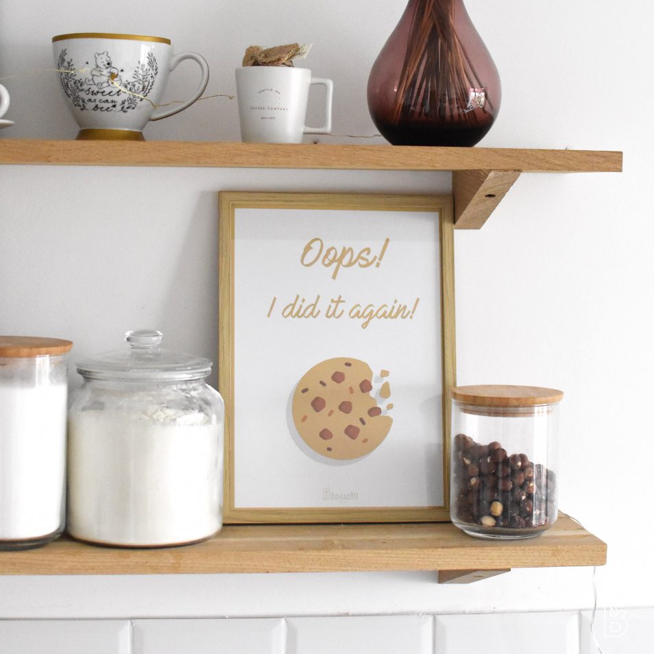 Affiche A4 "Oops" - Biscuit Design
